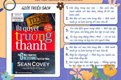 Giới thiệu sách: Bí quyết trưởng thành – Sean Covey