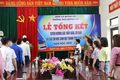 TRƯỜNG THCS QUỲNH LƯU: KHÉP LẠI NĂM HỌC 2025–2026 VỚI NHIỀU DẤU ẤN ĐÁNG TỰ HÀO